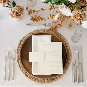 Round Braided Rattan Tablemats